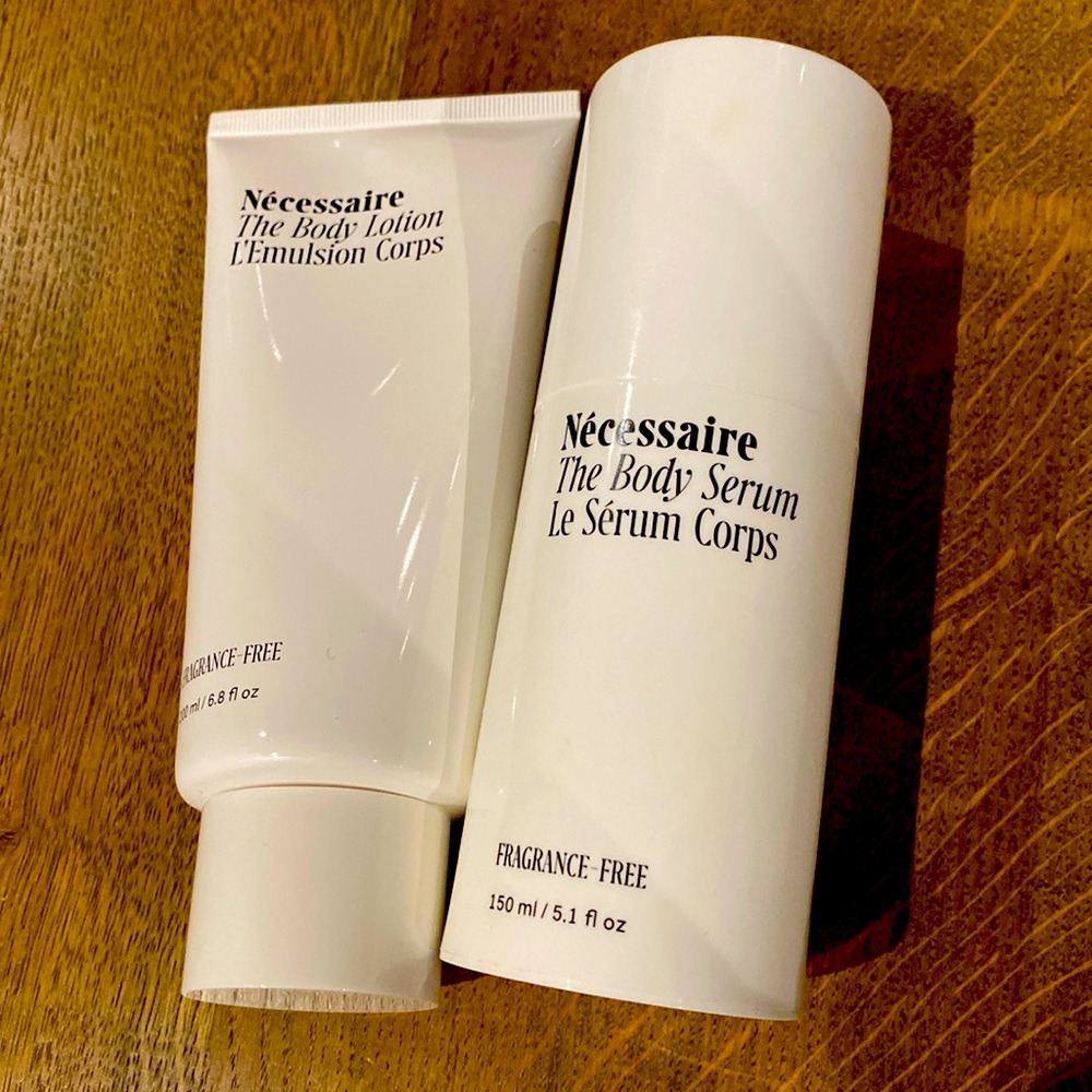Necessarie lotion and body serum duo